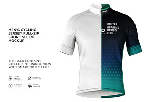 Men's Cyling Jersey Mockup