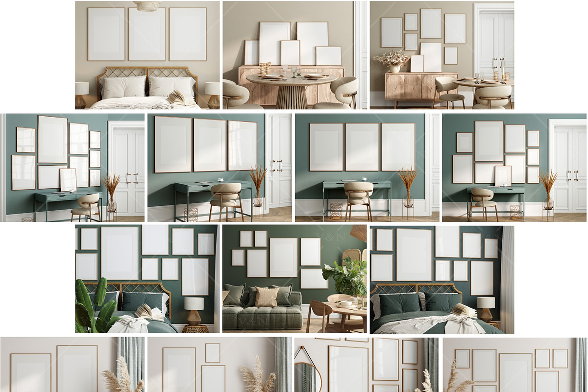 Interior Frame Mockup Bundle - 46, a Poster Template by VNmockup (Photo 7 of 12)