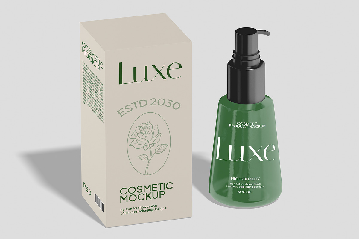 Cosmetic Product Mockup, a Merchandise Mockup by Unerispace (Photo 4 of 5)