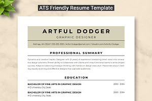 Graphic Designer Resume Template, a Resume Template by ResumeInventor