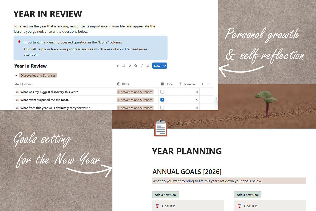 2025 Review & 2026 Planner Template, a Templates & Theme by PSD templates and Photos (Photo 3 of 7)