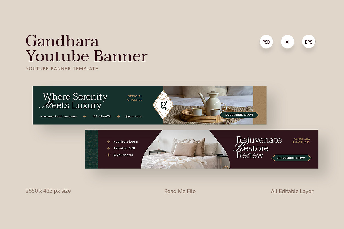 Gandhara Sanctuary - Youtube Banner, a Marketing Template by Fannan Studio (Photo 2 of 3)