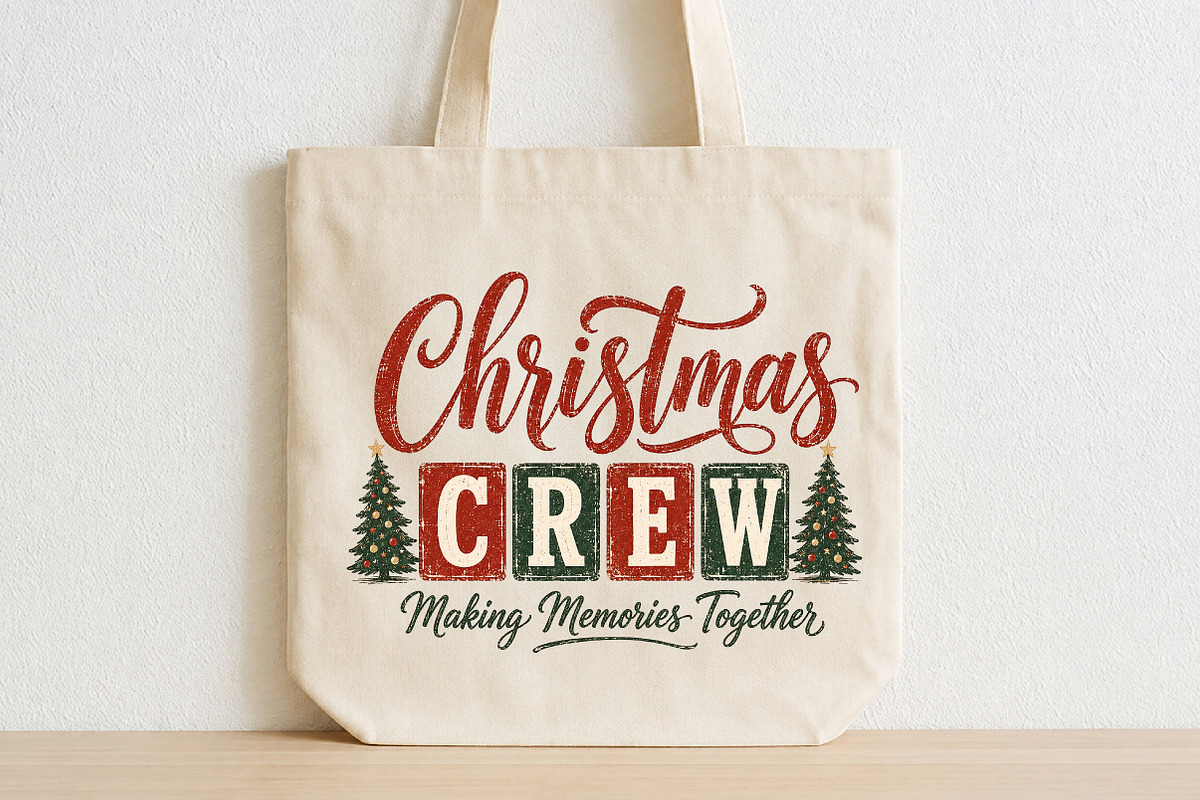 Christmas Crew PNG Trending, a Seasonal Illustration by CraftArtStudio (Photo 2 of 4)