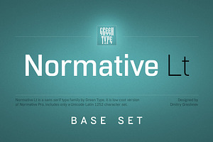 Normative Lt – 4 fonts