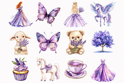 Watercolor Princess Clipart, a Seasonal Illustration by Design Market (Thumbnail 2 of 5)