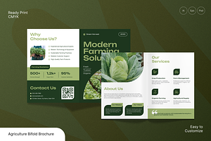 Agriculture Bifold Brochure, a Brochure Template by Annora Studio