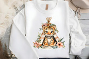 Boho Baby Clipart Bundle Boho Animal, an Illustration by DreamCafeArt (Thumbnail 5 of 7)