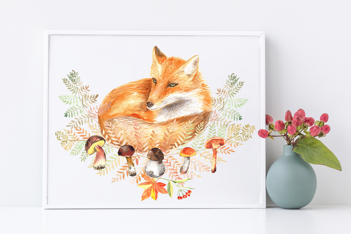 Dahlia and Sunflowers, a Seasonal Illustration by JennyColorArt (Photo 10 of 10)