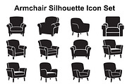 Elegant Lounge Chair Silhouette Set, an Object Graphic by Designs_River (Thumbnail 1 of 4)