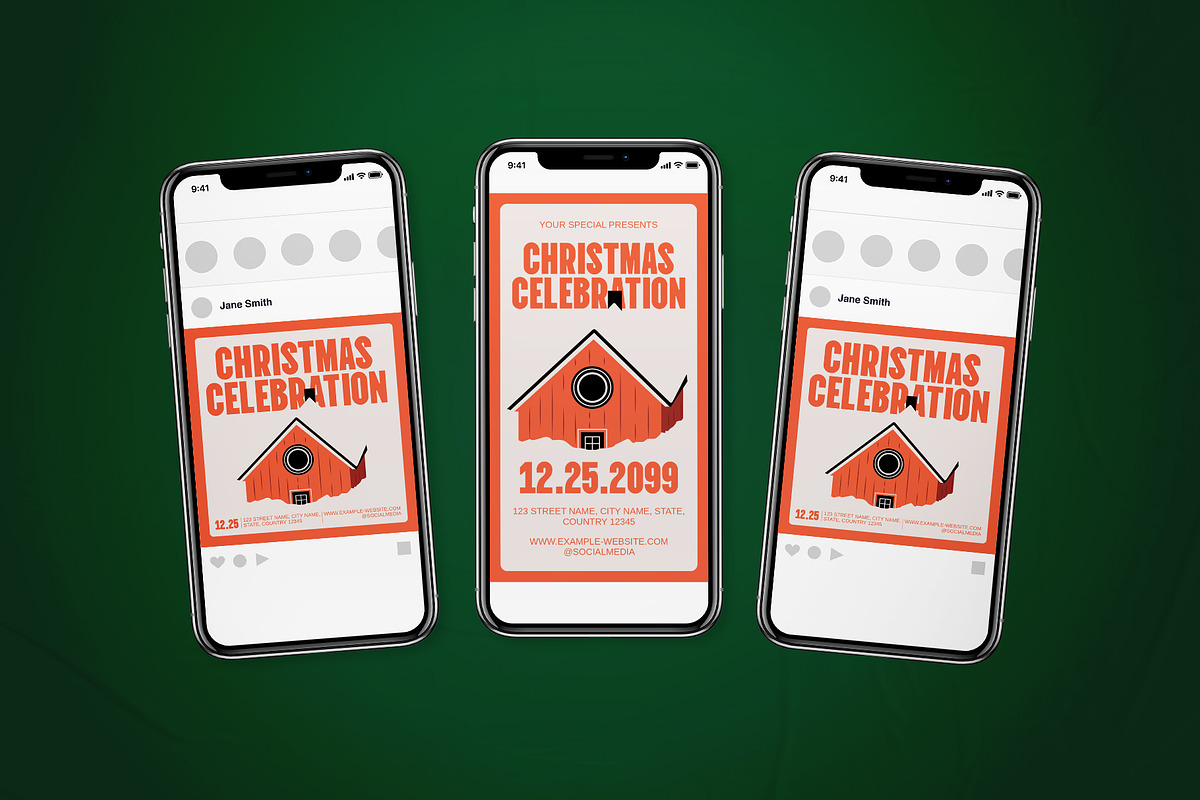 Christmas Celebration Event Flyer, a Flyer Template by The Good Store (Photo 2 of 2)