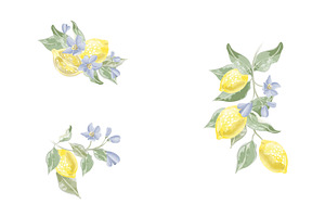 Watercolor Lemons Pack