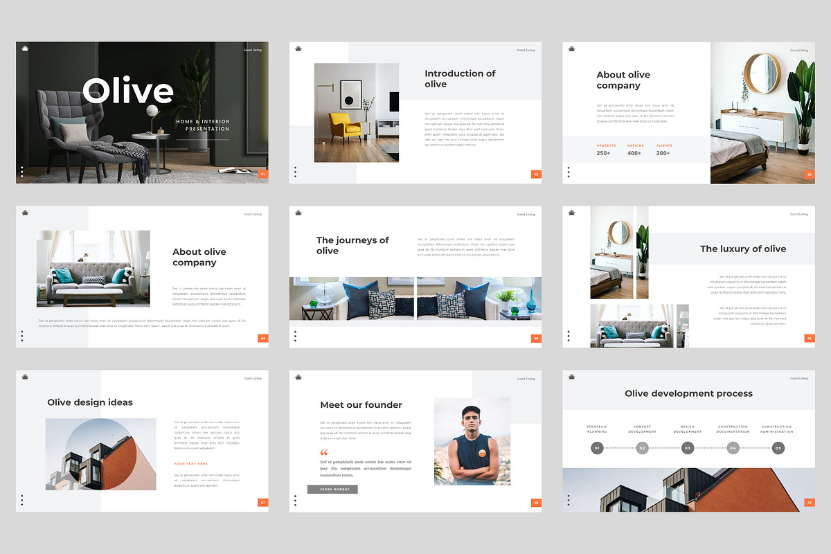 Home & Interior PowerPoint Template, a Presentation Template by BeadyLab (Photo 2 of 6)