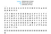 2000 MICRO ICONS for small GUI's, an Outline Icon by IconUncle (Thumbnail 2 of 2)