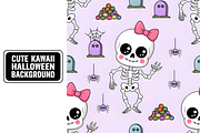 Cute Kawaii Halloween Background, a Background Graphic by Coco Bloom (Thumbnail 4 of 8)