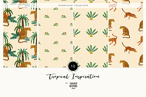 Tropical Palms & Leopards