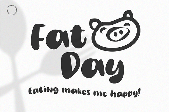 Fat Day - Display|Handwritten|Logo preview 8