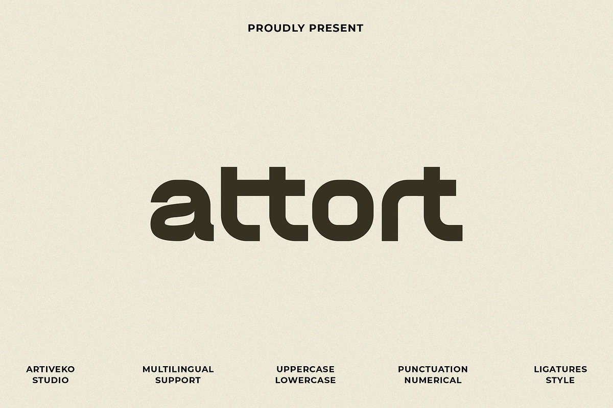 Attort Modern Elegant Font, a Sans Serif Font by Artiveko (Photo 1 of 8)