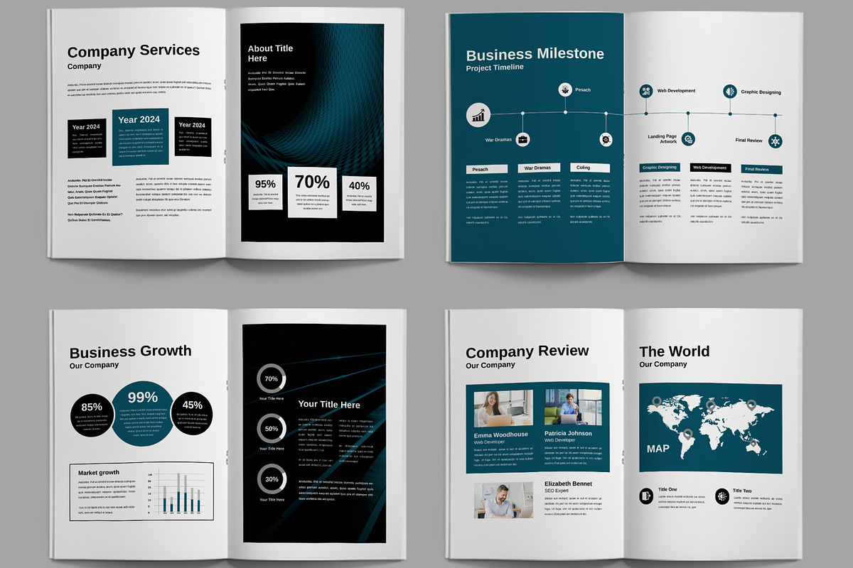Annual Report Template, a Brochure Template by ContestDesign (Photo 3 of 3)