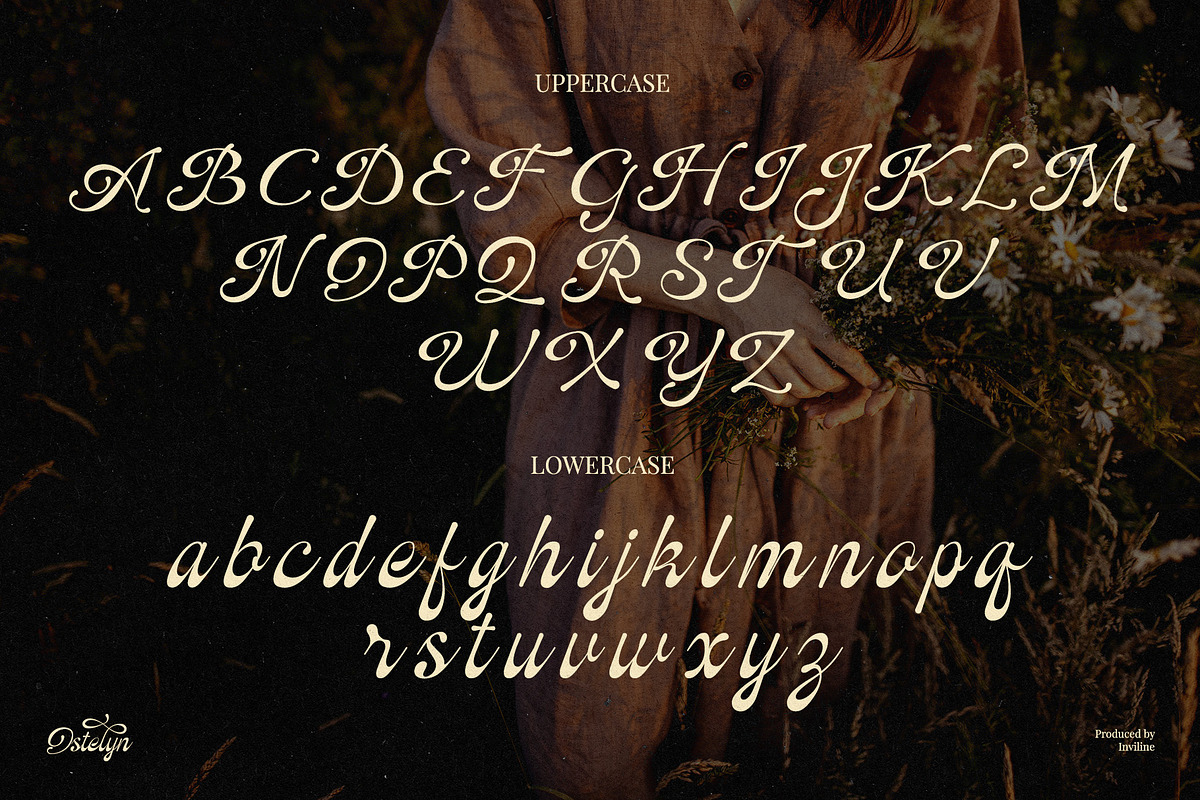 Ostelyn – Elegant Script Font, a Script Font by Inviline.co (Photo 5 of 15)