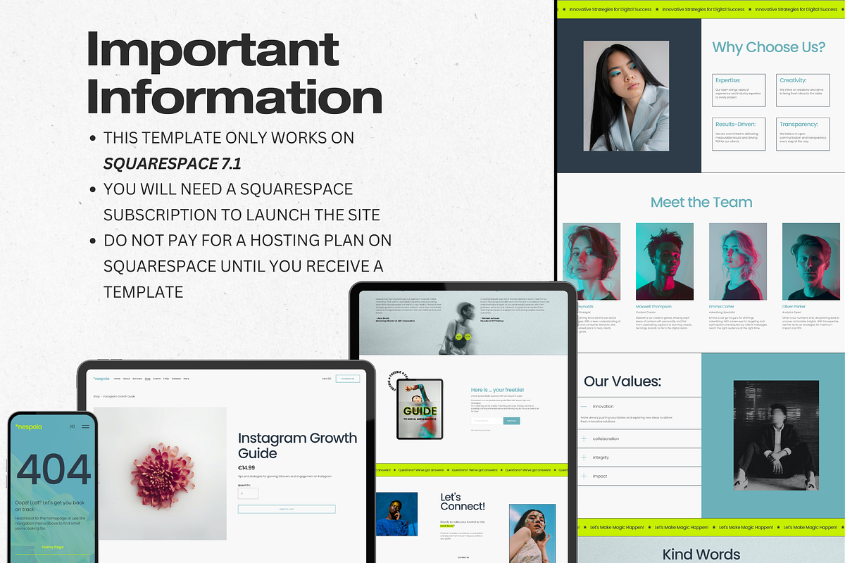Marketing Agency Website Template, a Squarespace Template by Anastasiia VNSK (Photo 10 of 11)