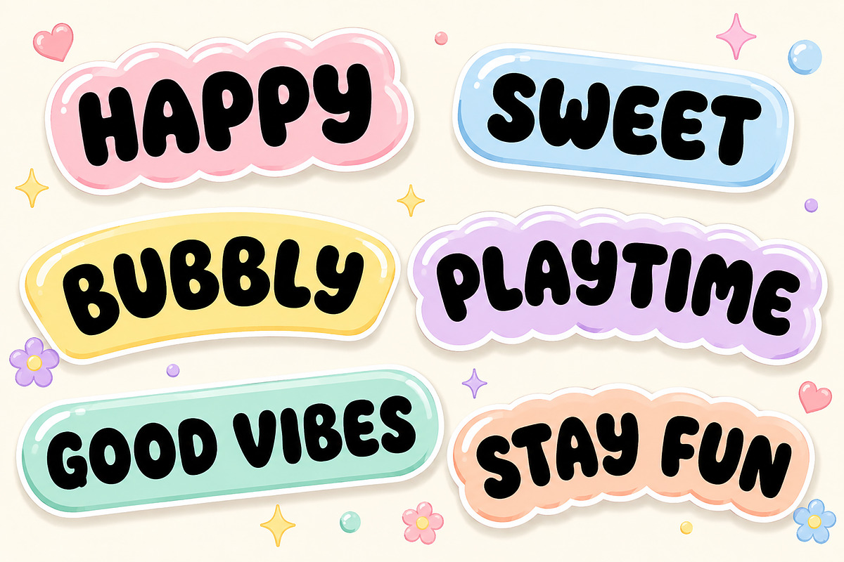 Bubble Buddy – Chunky Display Font, a Script Font by Wow Magic (Photo 3 of 4)