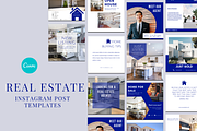 Real Estate Instagram Post Templates, a Social Media Template by Joricreatives (Thumbnail 1 of 4)
