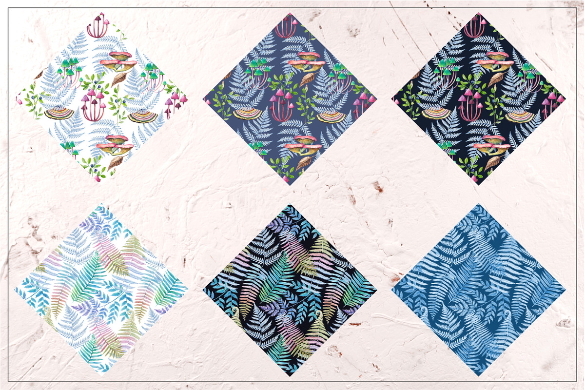 Fairy forest. Patterns and elements, a Decorative Illustration by Robusta (Photo 14 of 17)