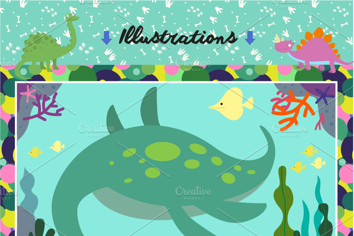 Dinosaurs bundle, an Animal Illustration by Alena (Photo 4 of 5)