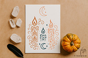 Mystic Samhain & Halloween Ornaments, a Seasonal Illustration by Christine Krahl (Thumbnail 8 of 8)