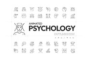 Animated Psychologist Icons, an Outline Icon by Prosymbols (Thumbnail 1 of 6)