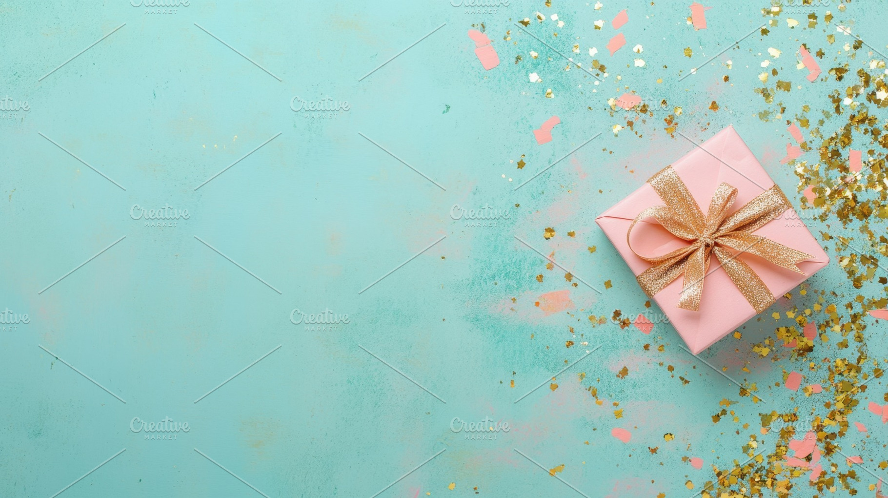 Gift box on colorful background, a Photo by Beautiful things