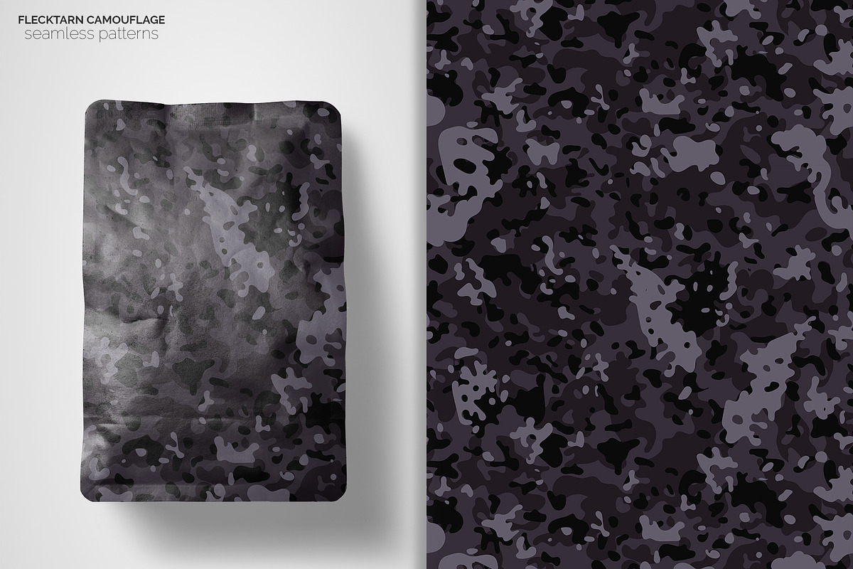 Flecktarn Camo Seamless Patterns, a Pattern Graphic by 3Y_Design (Photo 5 of 6)