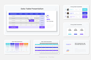 Data Table Pricing Table PowerPoint, a Presentation Template by Pixslides (Thumbnail 4 of 5)