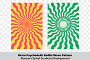 Retro Psychedelic Radial Wave Patter, a Pattern Graphic by Unique Design Team (Thumbnail 1 of 3)