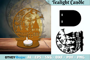 Crescent Santa Seligh Tealigh Candle, a Decorative Illustration by OTVEY DESIGN (Thumbnail 11 of 13)
