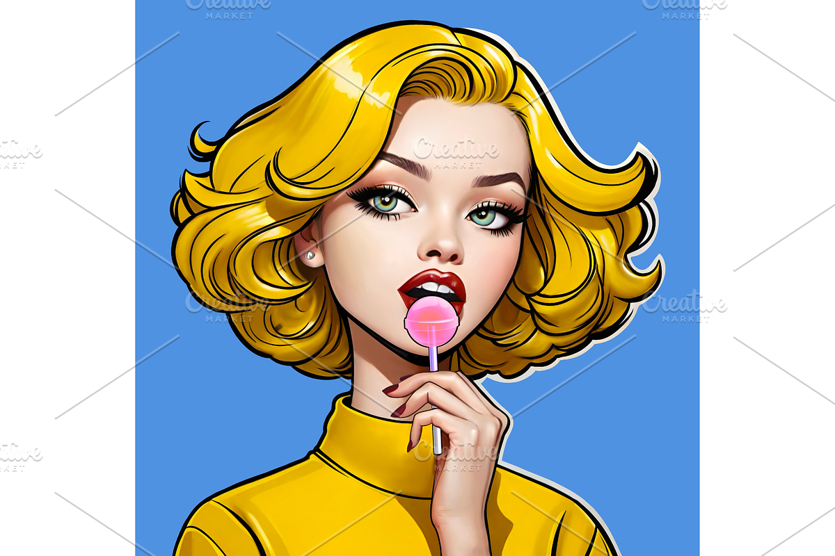 Beautiful bright girls portrait, a Person Illustration by MarisoArt (Photo 8 of 13)