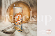 20oz Skinny Tumbler Mockup, a Cups & Container Mockup by MoMockups (Thumbnail 1 of 4)