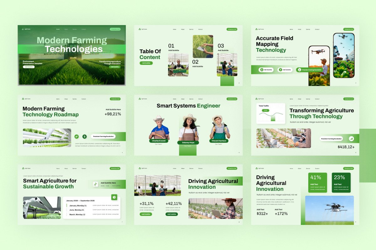 Modern Farming Technology Keynote, a Presentation Template by Loin Studio (Photo 3 of 4)