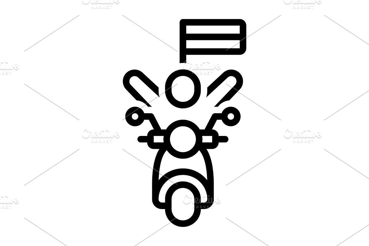 Republic celebrating black icon, an Outline Icon by Creative priyanka