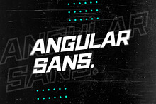 Angular Sans - Bold Display Font