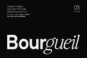 Bourgueil | Variable Sans Serif, a Sans Serif Font by Typoraith Co (Thumbnail 1 of 14)