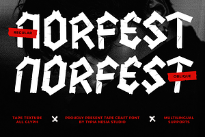 Norfest - Tape Punk Street Font