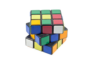 Rubik's cube, a Background Photo by Leonid Andronov