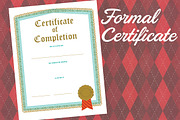 Formal Certificate of Completion, a Stationery Template by Ryder Doty (Thumbnail 1 of 2)