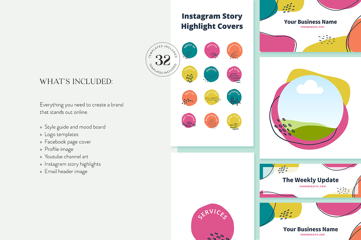 Bold Logo & Branding Kit, a Branding & Logo Template by Jessica Rea (Photo 3 of 4)