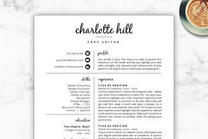 Resume Template/CV - Charlotte