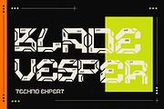 Vexora - Cyberpunk Display Font, a Sans Serif Font by PaperMoon (Thumbnail 3 of 13)