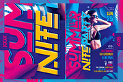 Summer Nite Party Flyer Template, a Flyer Template by InTheSky15 (Thumbnail 2 of 3)