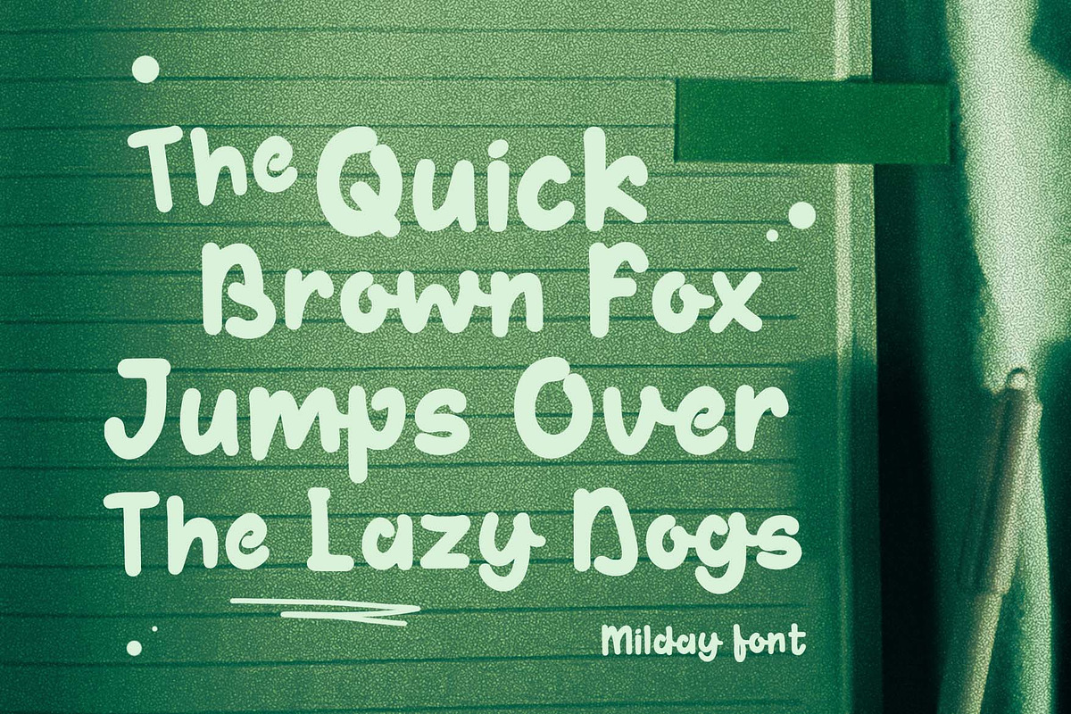 Milday a Handwritten Font, a Handwritten Font by Rasiorise Studio (Photo 11 of 12)