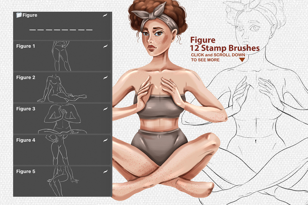PROCREATE CHARACTER CREATOR TOOLKIT, a Brush Add-On by AlexandraArt (Photo 5 of 13)